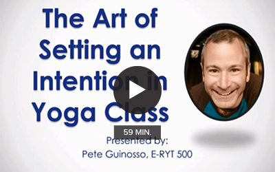 CE Workshop | The Art of Setting an Intention in Yoga Class