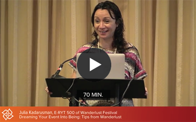CE Workshop | Dreaming Your Event Into Being: Tips from Wanderlust, 2013 Business of Yoga Conference